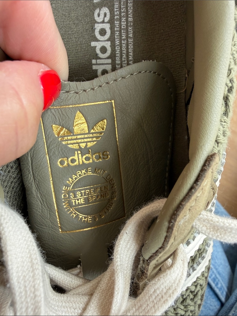 Women’s Adidas Olive Green Samba Woven Sneakers size 6.5 - Picture 12 of 13